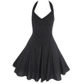 VINTAGE 1950'S HALTERNECK ROCKABILLY STYLE SWING EVENING PARTY DRESS